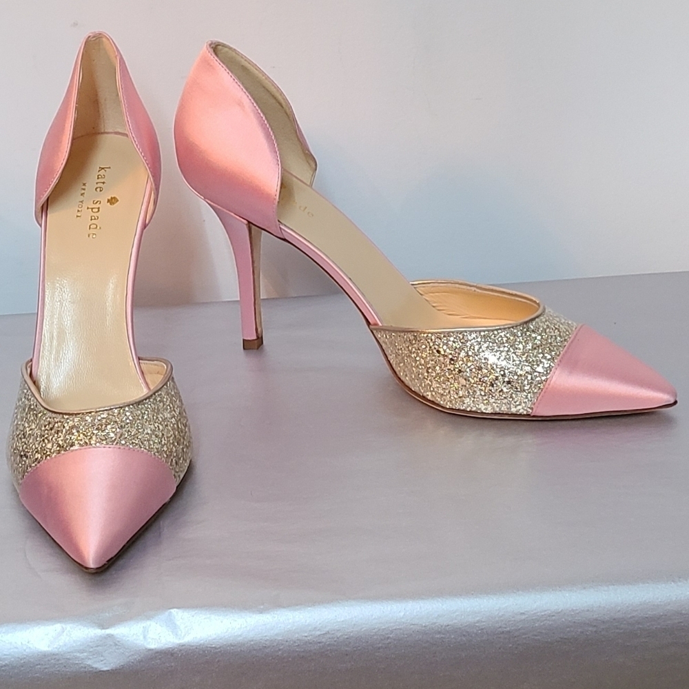 Kate Spde Piper D'Orsay Satin Pumps